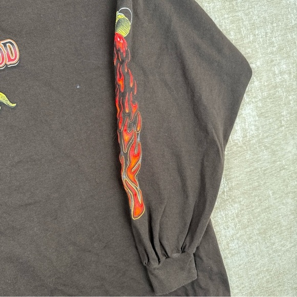 Bucket of Blood Saloon 3XL Long Sleeve Shirt Harley Davidson Biker 1876 Nevada - Picture 8 of 14